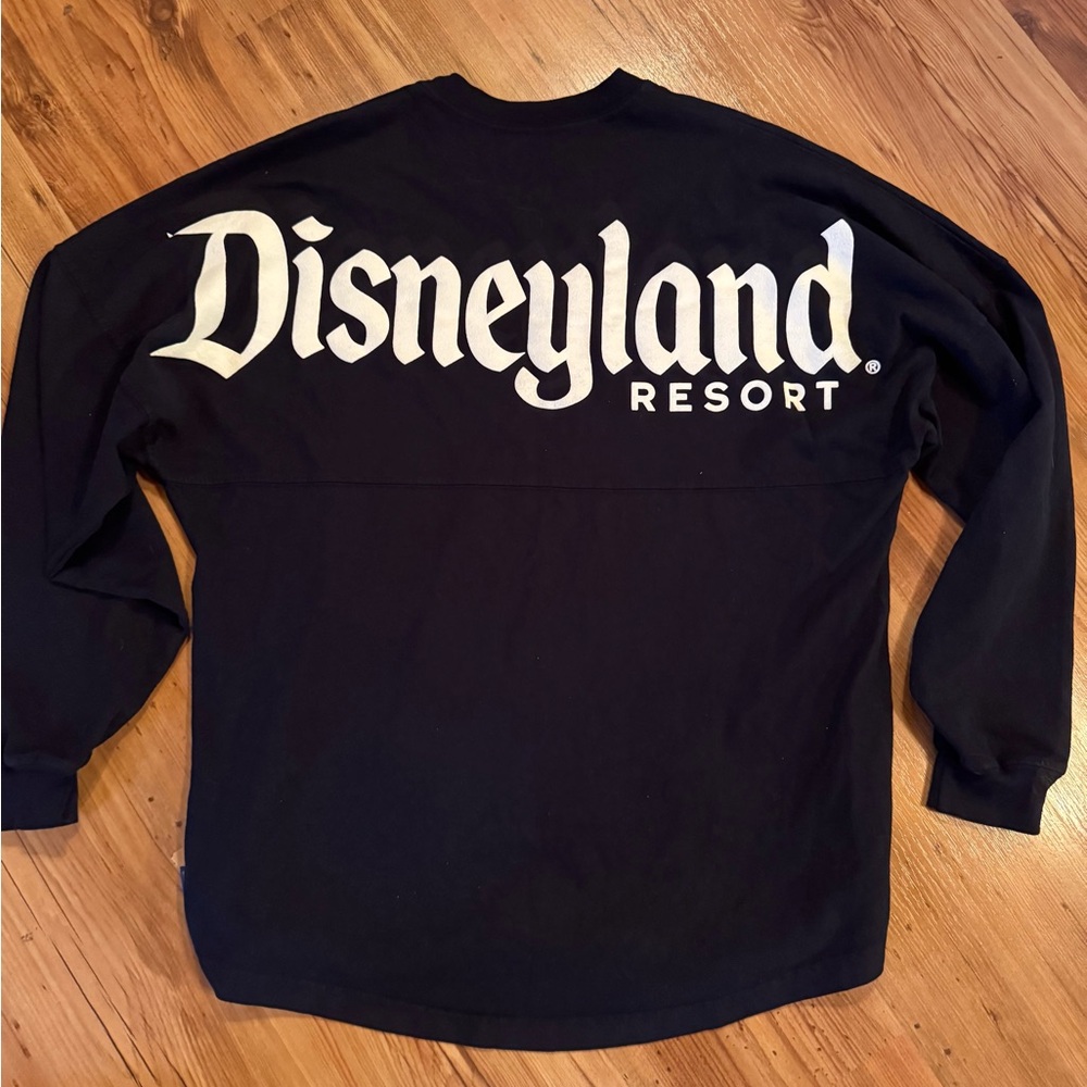 Disney Navy and White Logo Long Sleeve Spirit T